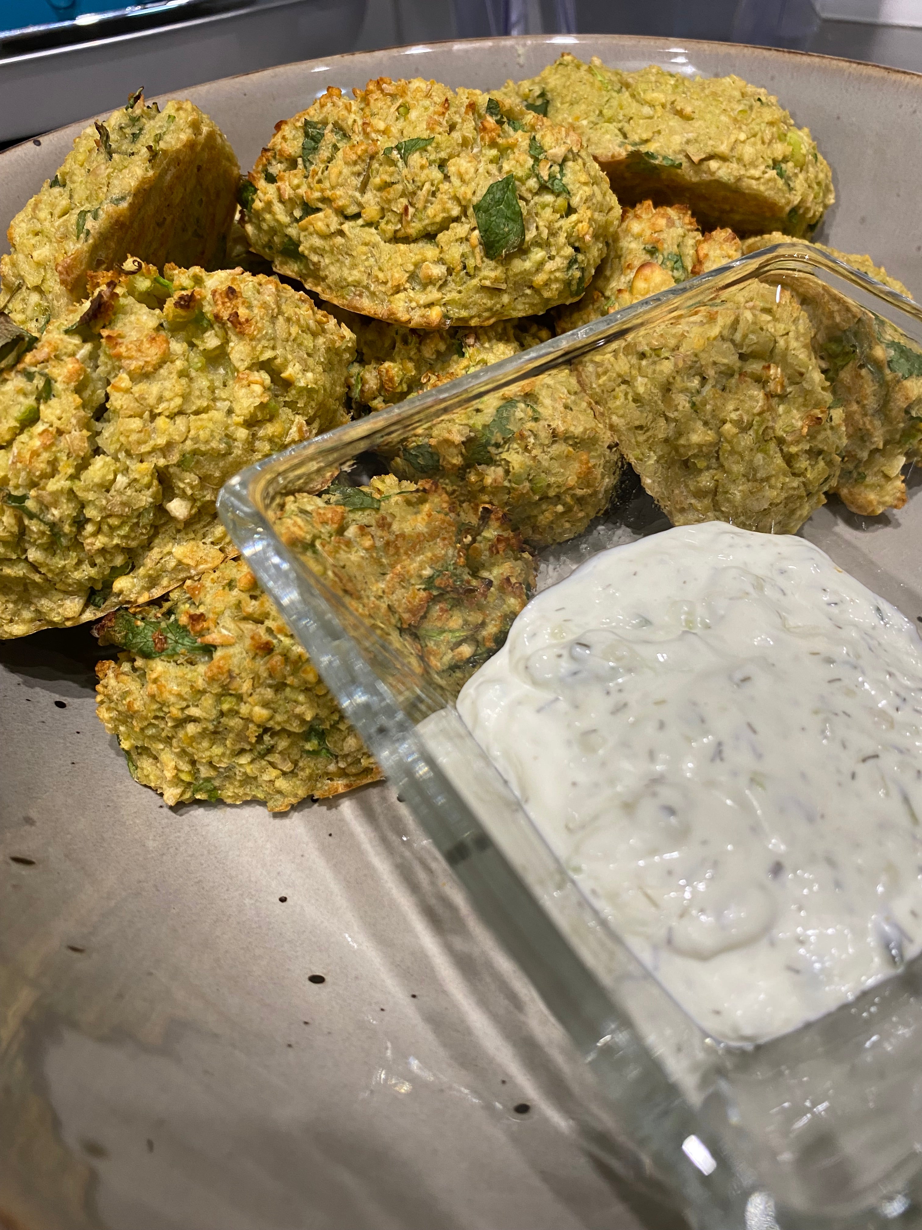 Blue Pea, Chickpea Falafels The Wright Sprouts