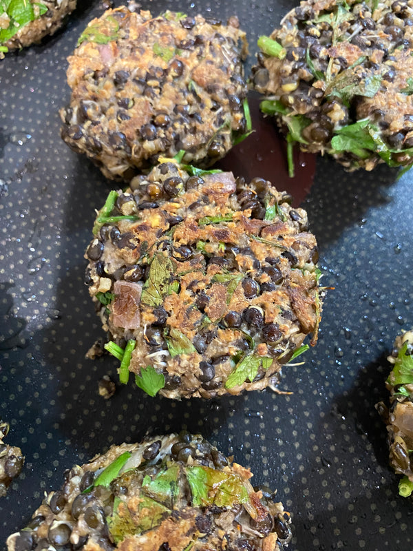Sprouted Black Lentil Patties