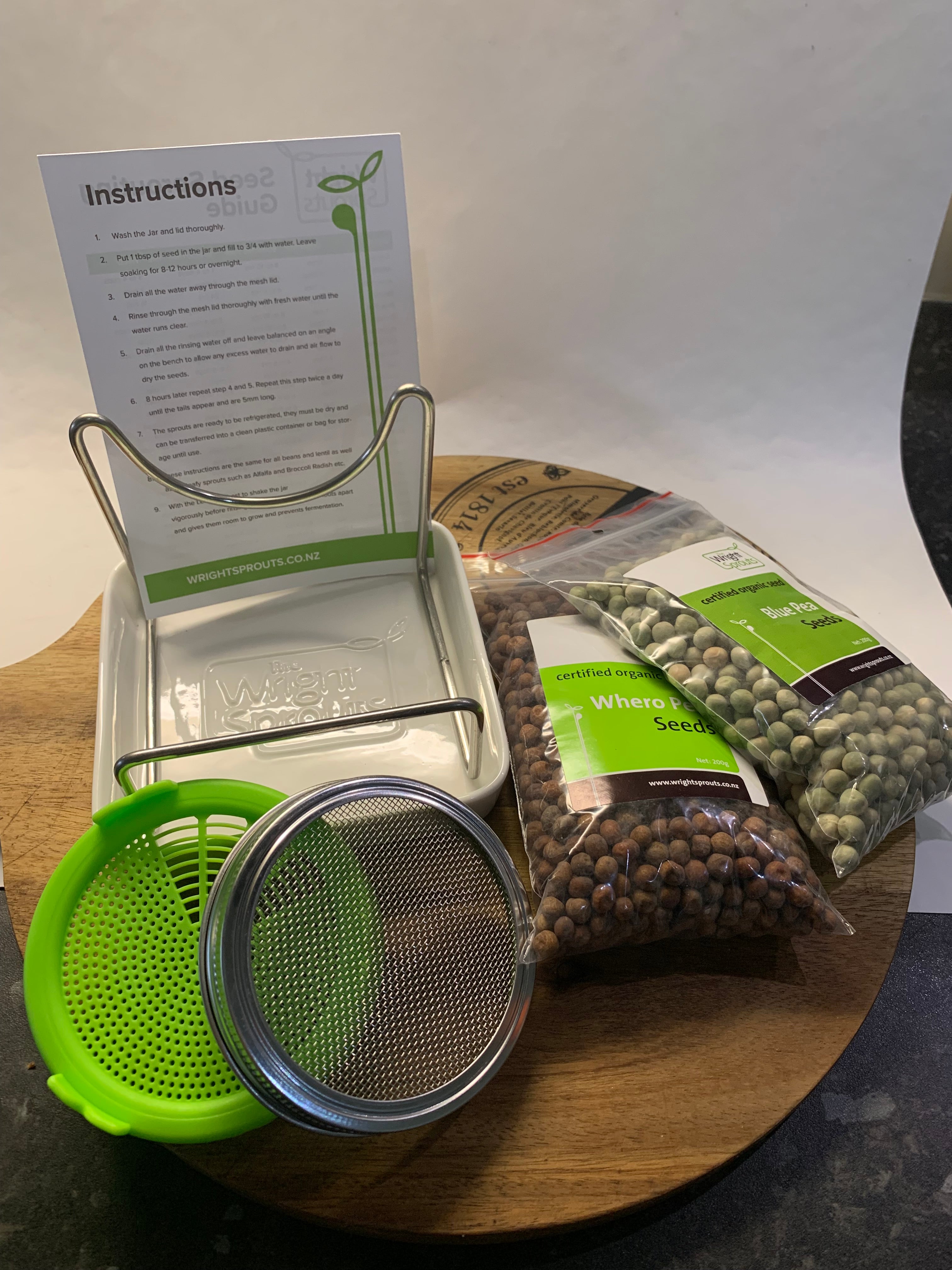 Grow Your Own Sprout Starter Kit The Wright Sprouts