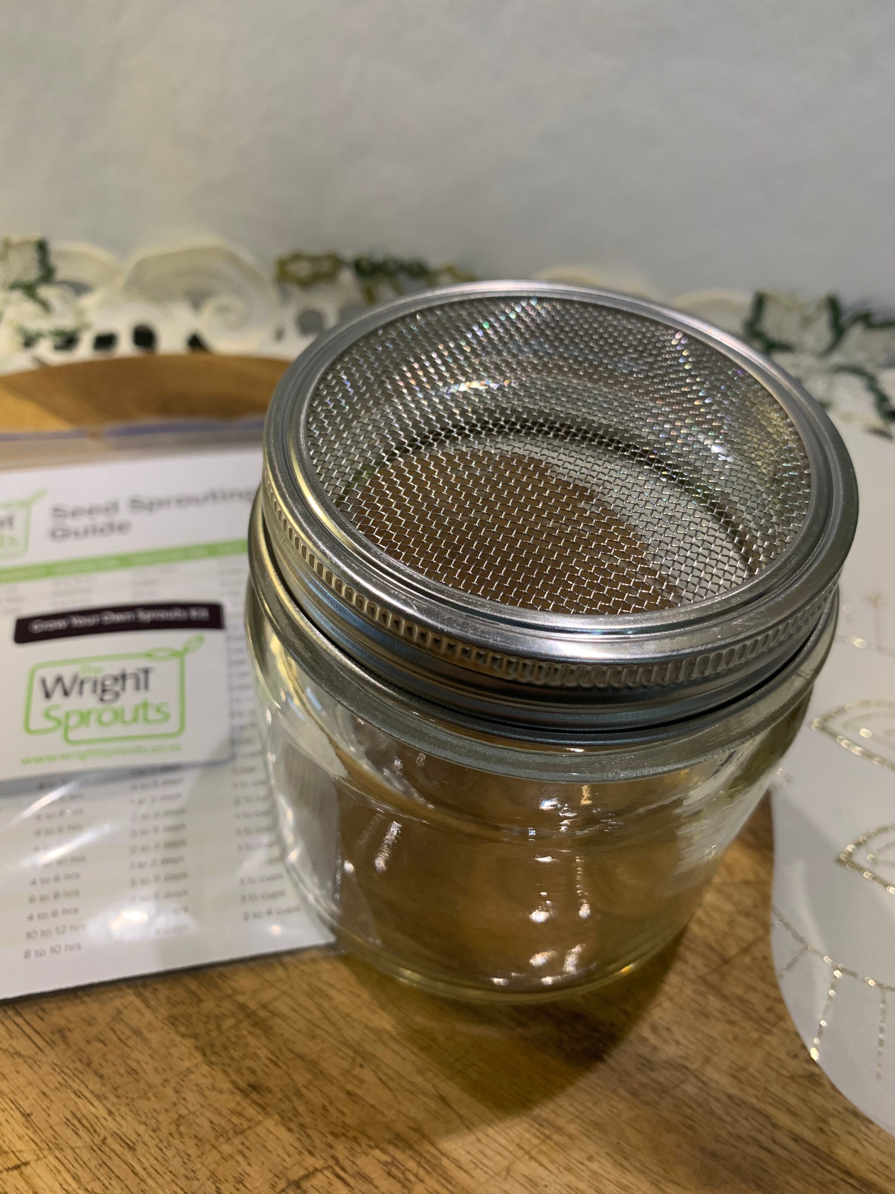 Grow your Own Sprouting Jar Lid The Wright Sprouts