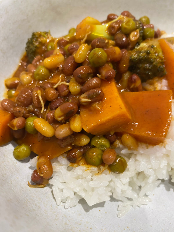 Sprouted Adzuki Vegetable Curry