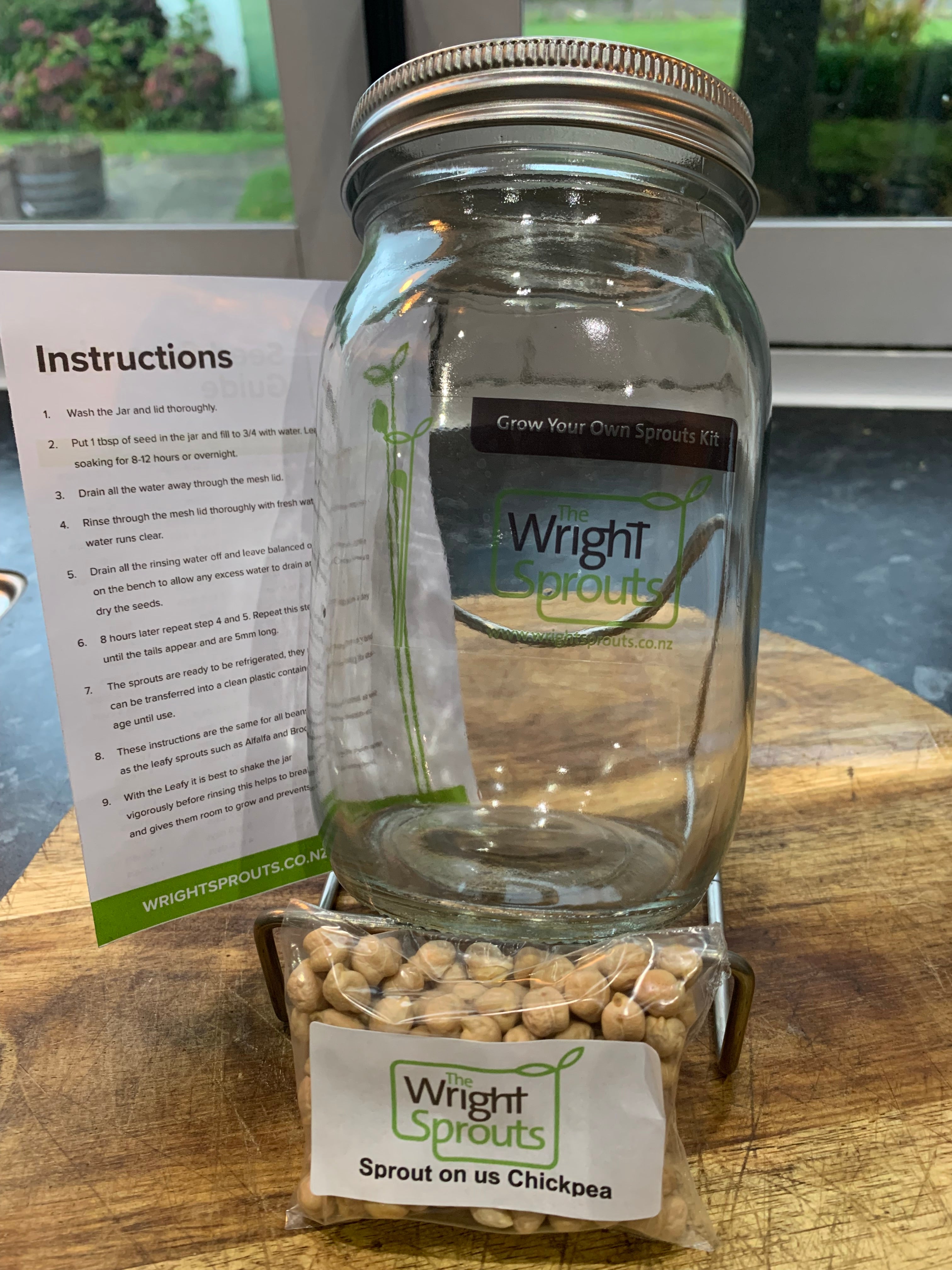 Grow Your Own Sprout Kit Large Jar – The Wright Sprouts